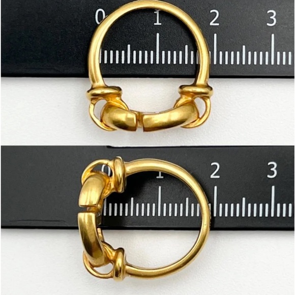 Dior CD gold ring - size Medium- NWoT - Picture 4 of 8
